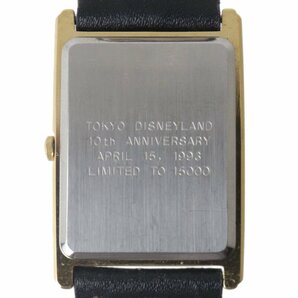 【中古】 東京ディズニーランド 10周年 腕時計 メンズクォーツ 1993 APRIL ミッキー SHIOJIRI.Ltd.ムーヴメント V501-5G40 NT BCランクの画像3