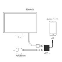 iPhone HDMI変換アダプタ ライトニング lightning iPad HDMIケーブル TV モニター テレビ 画面共有 動画 ゲーム ミラーリング f2mW_画像4