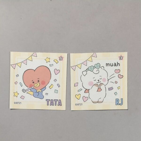 BT21　ステッカー シール TATA RJ