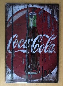 CocaCola コカコーラ ビンテージ加工 ブリキ看板 レトロ ヴィンテージ アンティーク