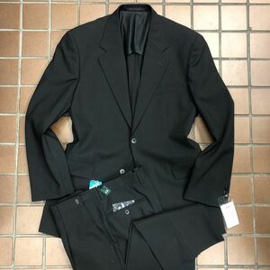 アウトレット価格/新品未使用★激安タグ付/NIKKE フォーマルブラックスーツ 礼服 喪服 リクルートスーツ/サイズXL A7/ノーベンツ　2タック