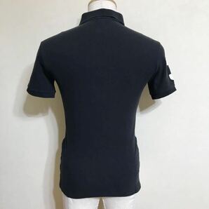 Polo Ralph Lauren ポロ ラルフローレン ビッグポニー 鹿の子 ポロシャツ トップス 黒 サイズS スリムフィット 半袖 ブラックの画像2