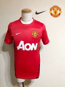 NIKE Manchester United ナイキ マンチェスターユナイテッド プラクティス シャツ トレーニングウェア トップス サイズM 半袖 170/88A 赤