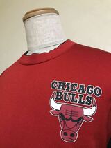 NBA CHICAGO BULLS シカゴ ホワイトソックス スウェット トップス ヴィンテージ サイズM 長袖 赤 黒 日本製_画像10