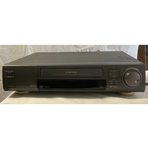 中古 Victor BSチューナー内蔵 S-VHS ビデオカセットレコーダー HR-VX7 取説付き ジャンク品       1547の画像1