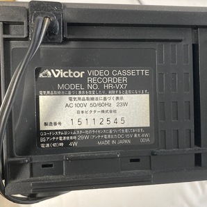 中古 Victor BSチューナー内蔵 S-VHS ビデオカセットレコーダー HR-VX7 取説付き ジャンク品       1547の画像6