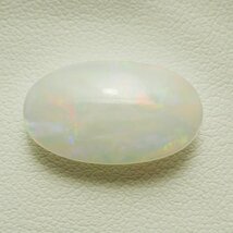 【SJ】新品 オパール 6.68ct ミルキー赤ネオン斑 ジュエリールース AED119_画像4