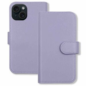 iPhone15 Plus アイフォン15プラス スマホケース（アッシュラベンダー）カバー 手帳 カード収納 ニュアンスカラー くすみカラー