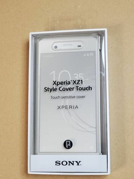 【開封品】Sony◆ソニー 【ソニー純正】 Xperia XZ1用 Style Cover Touch シルバー SCTG50/S SO-01K/SOV36