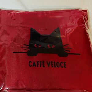 カフェ　ベローチェ　黒ねこ　エコバッグ　ベローチェレッド　赤　黒猫　クロネコ　未開封　未使用