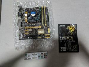 ASUS マザーボード Z87M-PLUS i5-4670K 4C4T 3.4GHz DDR3-8GBx2 16GB セット