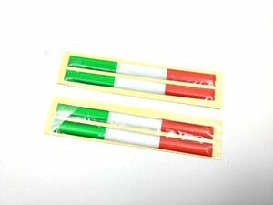  Italy national flag waterproof seal reflection sticker 7cm 4 pieces set bike car 