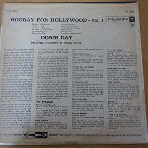 S3-134＜LP/US盤＞ドリス・デイ Doris Day / Hooray For Hollywood Volume 1の画像2