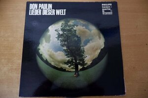 U3-157＜LP/独盤/美盤＞Don Paulin / Lieder Dieser Welt
