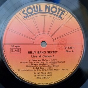 U3-236＜LP/伊盤＞Billy Bang Sextet / Live At Carlos 1の画像4