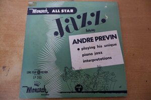 U3-268＜10inch/カラー盤/US盤＞Andre Previn / Monarch All Star Jazz Volume 3