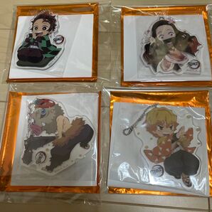 鬼滅の刃 節分 2020 アクリルチャーム 4種セット炭治郎 禰豆子 善逸 伊之助 ufotable アクリルスタンド