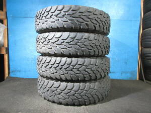 TOYO RADIAL TOYO TRANPATH M/T+ 195R16C 104/102Q 6P.R 4本 №07735C 室内保管 中古オフロードタイヤ