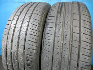 18インチ夏用 ピレリタイヤ チンチュラート PIRELLI Cinturato P7☆RUNFLAT 225/50R18 95W 2本Set №07792E 室内保管 中古夏タイヤ