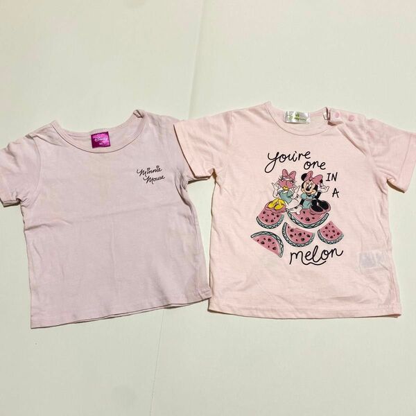 ミニーちゃん　半袖Tシャツ　90サイズ　2枚セット