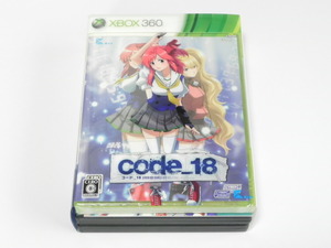 Xbox360用ソフト code_18 限定版 ソフト未開封 1円～