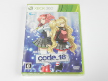 Xbox360用ソフト code_18 限定版 ソフト未開封 1円～_画像3