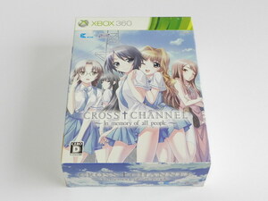 Xbox360 for soft CROSS CHANNEL limitation version game soft, soundtrack unopened 1 jpy ~