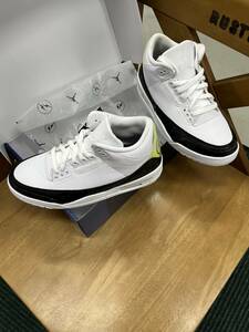 サイズ26ｃｍ　FRAGMENT DESIGN × NIKE AIR JORDAN 3 RETRO WHITE/BLACK-WHITE