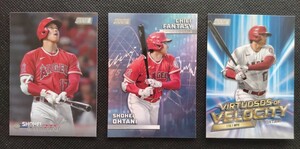 大谷翔平 STADIUM CLUB 3枚組 【2023 TOPPS STADIUM CLUB VIRTUOSOS OF VELOCITY SHOHEI OHTANI VV-2】 ほか2枚 エンジェルス ドジャース