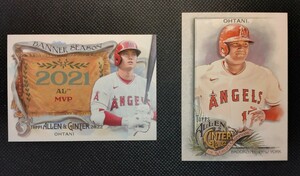 大谷翔平 2枚セット【2022 TOPPS ALLEN & GINTER BANNER SEASON BS-5】&【2022 TOPPS ALLEN & GINTER #58】エンジェルス ドジャース