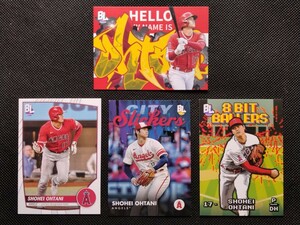 大谷翔平 2023 BIG LEAGUE 4枚組 【2023 TOPPS BIG LEAGUE BASEBALL 8 BIT BALLERS SHOHEI OHTANI HB-3】 ほか3枚 エンジェルス ドジャース