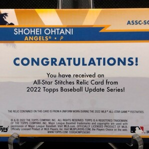 大谷翔平 オールスター レリック 【2022 TOPPS UPDATE ALL-STAR STITCHES RELIC SHOHEI OHTANI ASSC-SO2】エンジェルス ドジャース レアの画像2