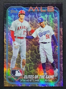 大谷翔平 ムーキー・ベッツ イースターエッグ 【2024 TOPPS SERIES 1 #138 ELITES OF THE GAME HOLIDAY EGGS PARALLEL】 ドジャース