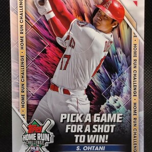 大谷翔平 ホームランチャレンジ 未スクラッチ 【2023 TOPPS HOME RUN CHALLENGE SHOHEI OHTANI HRC-30】 エンジェルス ドジャースの画像1