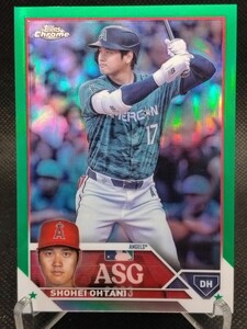 大谷翔平 99枚限定 オールスター 緑 【2023 TOPPS CHROME UPDATE SERIES ALL-STAR GAME SHOHEI OHTANI ASGC-6】 エンジェルス ドジャース