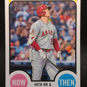 大谷翔平 HERITAGE 4枚組 【2023 TOPPS HERITAGE HIGH NUMBER NOW & THEN SHOHEI OHTANI NT-10】 ほか3枚 エンジェルス ドジャースの画像6