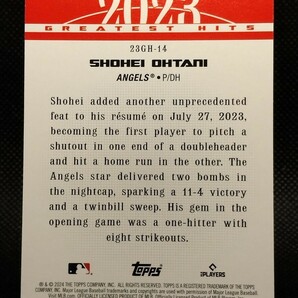 大谷翔平 3枚セット 【2024 TOPPS SERIES 1 2023 GREATEST HITS SHOHEI OHTANI 23GH-12 & 23GH-13 & 23GH-14】 エンジェルス ドジャースの画像9