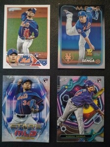 千賀滉大 4枚セット 【2024 TOPPS SERIES 1 #292 KODAI SENGA RAINBOW FOIL】ほか3枚 ニューヨーク・メッツ ソフトバンク