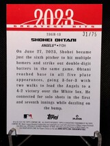 大谷翔平 75枚限定 ゴールド【2024 TOPPS SERIES 1 2023 GREATEST HITS SHOHEI OHTANI 23GH-13 GOLD PARALLEL】 エンジェルス ドジャース_画像2