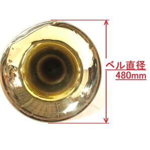 米軍放出品 チューバ MEINL WESTON マイネルウェストン FAFNER 195 楽器 吹奏楽 ブラスバンド B♭管 5/4サイズ テューバ(240)BD19TK-N#24の画像2