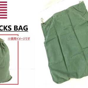 米軍放出品☆ランドリーバッグ 布製バッグ 兵舎バッグ ミリタリー レジャー 旅行 巾着袋 コットンバラックバッグ(コンパクト)XD10HK#24の画像1