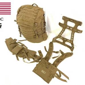 米軍放出品 USMC PACK セット メインバッグ フレーム ヒップベルト ショルダーハーネス リュックサック ミリタリー ILBE(140)XD1FK-3#24の画像1