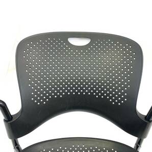 【米軍放出品】HermanMiller/ハーマンミラー WC410P 肘付きケイパーチェア キャスター付き ミーティングチェア 椅子 イス (220)XD16KK-2#24の画像6