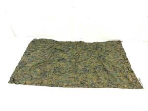 【米軍放出品】タープ テントシート 225cm×200cm 迷彩 ウッドランド ミリタリー キャンプ アウトドア MARPAT 防雨シート(60)XD16NK-3#24-T