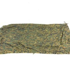 【米軍放出品】☆タープ テントシート 225cm×200cm 迷彩 ウッドランド ミリタリー キャンプ アウトドア MARPAT 防雨シート(60)XD25DK#24の画像4