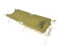 米軍放出品 コット フォールディングベッド 折りたたみベッド キャンプ アウトドア 野戦アルミベッド ミリタリー サバゲー(140)XD25MK#24_画像1