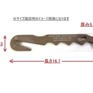 【米軍放出品】☆未使用品 ストラップカッター パラシュートカッター レスキューツール ミリタリー ケース付き (ネコポス) XD26LK#24の画像2