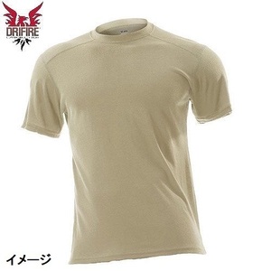 【米軍放出品】未使用品 DRIFIRE/ドライファイア Tシャツ 半袖 1枚 US-Lサイズ タクティカルシャツ 難燃性(コンパクト)BD19AK-W#24