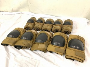 送料無料【米軍放出品】☆B.P.E エルボーパッド ニーパッド 5セット Sサイズ ミリタリー サバゲー カラー(黒) (100)☆CD28A