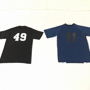 【米軍放出品】Tシャツ 8枚(ブラック2枚/ネイビー6枚) Sサイズ キャンプ座間ドッジボール (80) ☆BC13JK-W#24の画像3